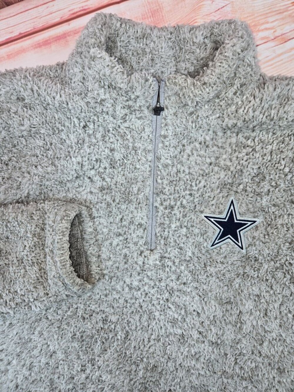 Dallas Cowboys Authentic Sherpa Quarter-Zip Jacket XL